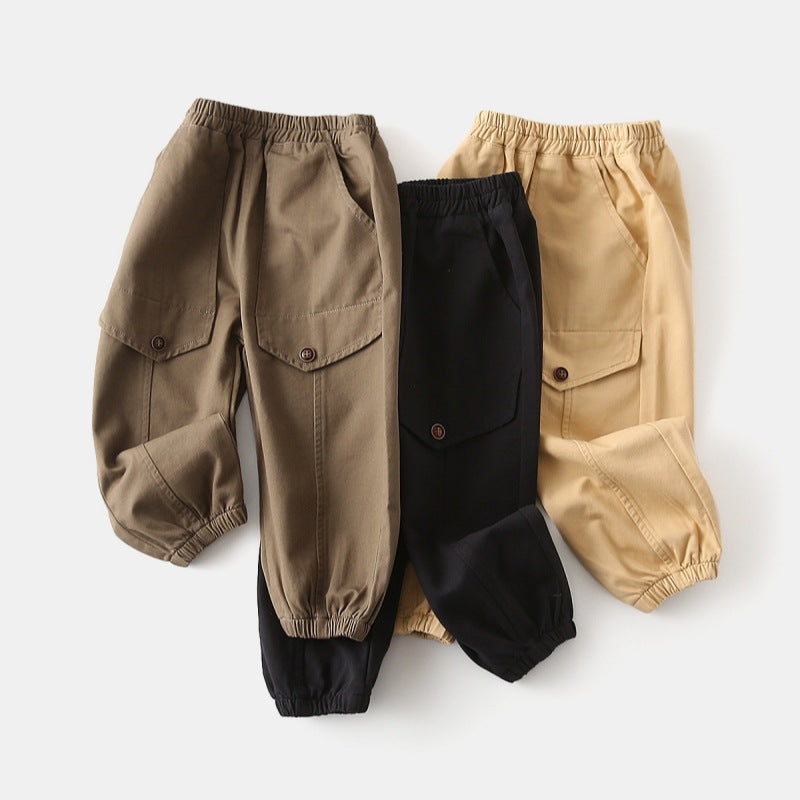 Boys' solid color pants