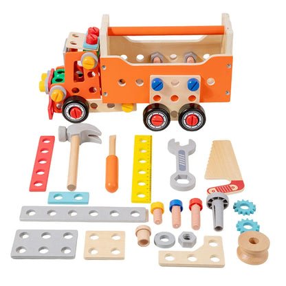 Children's multifunctional nut cart hand in hand to carry tool basket children's wrench toy