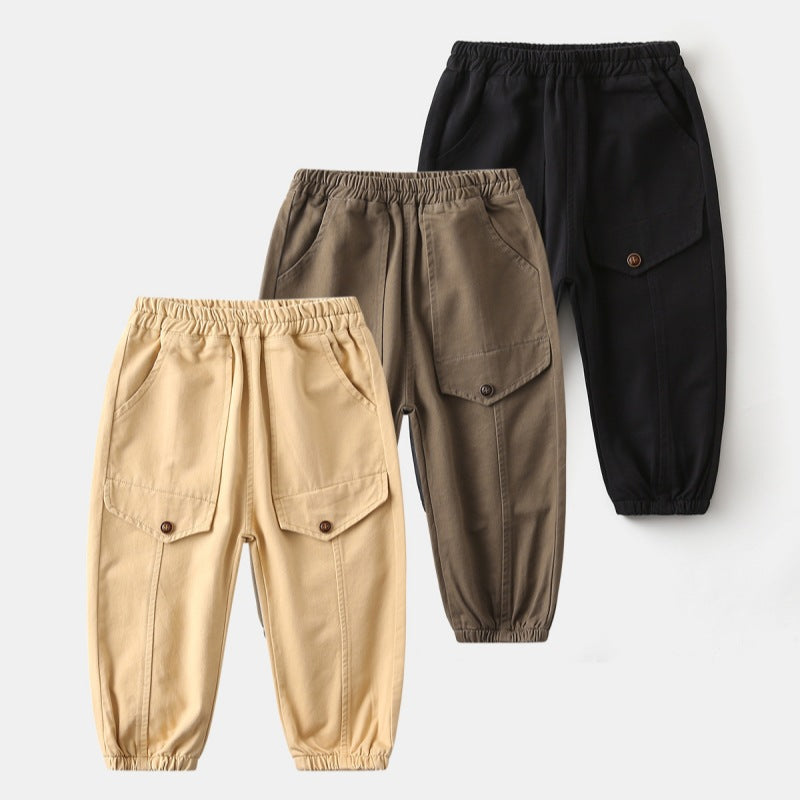 Boys' solid color pants