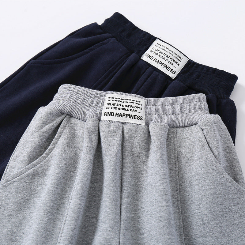 Boys' label spliced pants