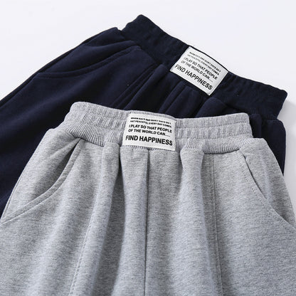 Boys' label spliced pants
