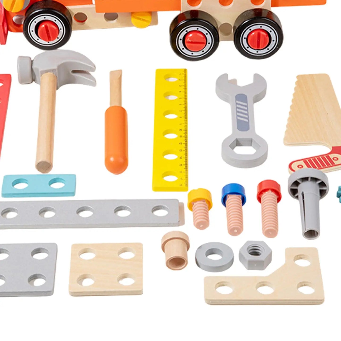 Children's multifunctional nut cart hand in hand to carry tool basket children's wrench toy