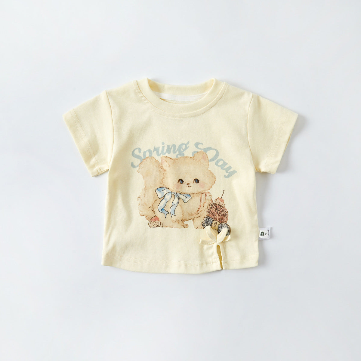 Short Sleeve Dress Set Stylish Two-Piece Outfit for Toddlers