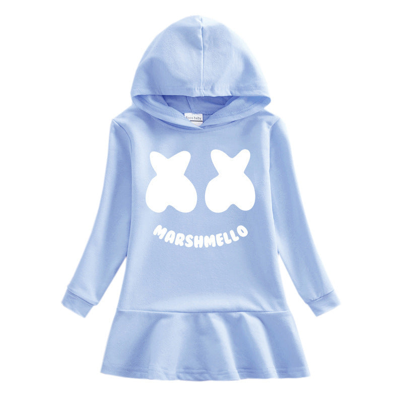 Children's hooded sweatshirt dress