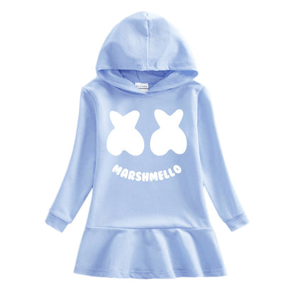 Children's hooded sweatshirt dress