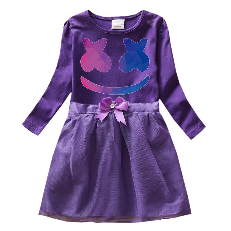 Children's cartoon cotton dress