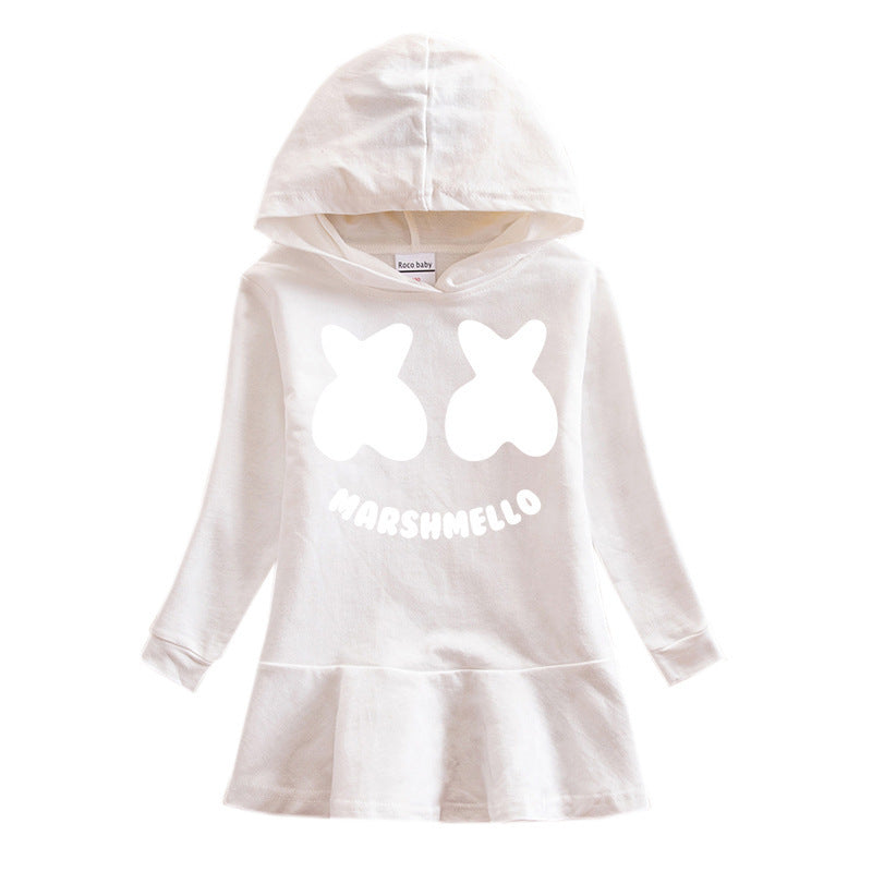 Children's hooded sweatshirt dress