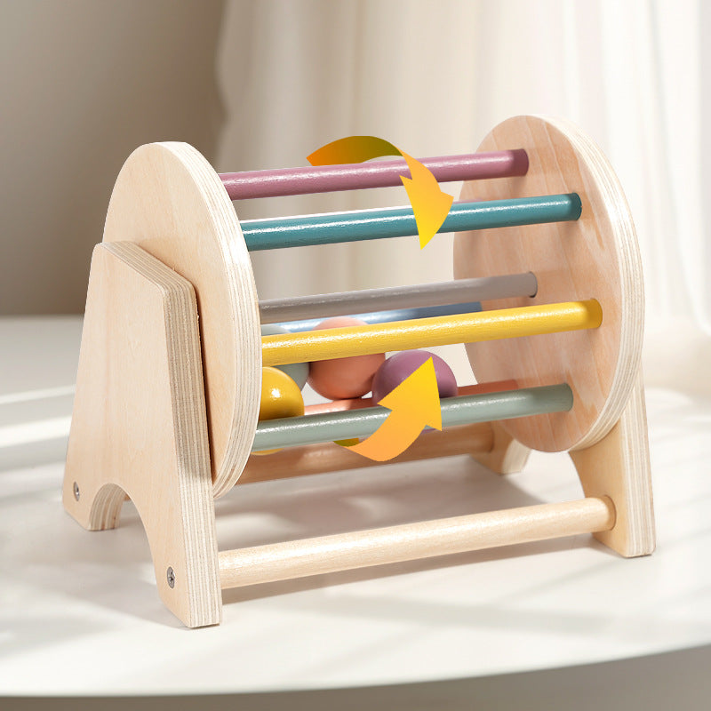 Children's early childhood education desktop rolling drum, logical thinking, hand eye coordination training toy for babies