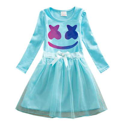 Children's cartoon cotton dress