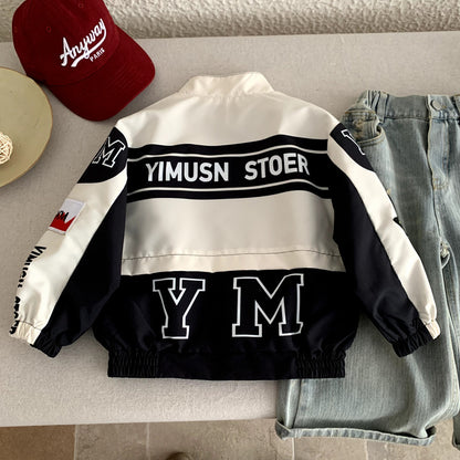 Boys' motorcycle jacket for spring