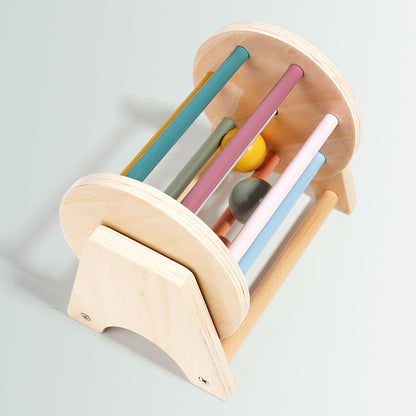 Children's early childhood education desktop rolling drum, logical thinking, hand eye coordination training toy for babies