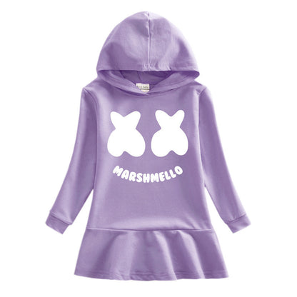 Children's hooded sweatshirt dress