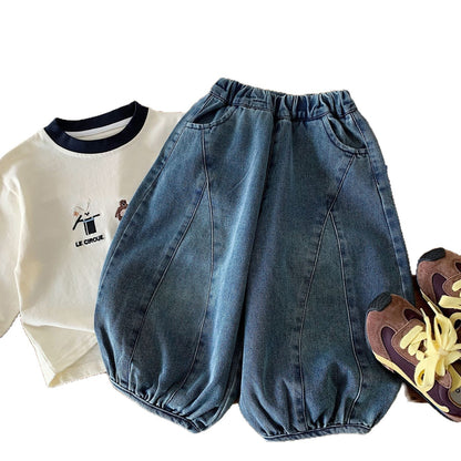 Children's loose casual lantern pants