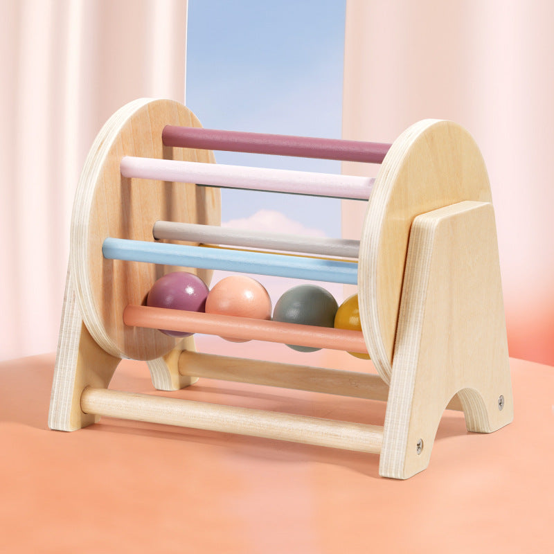 Children's early childhood education desktop rolling drum, logical thinking, hand eye coordination training toy for babies