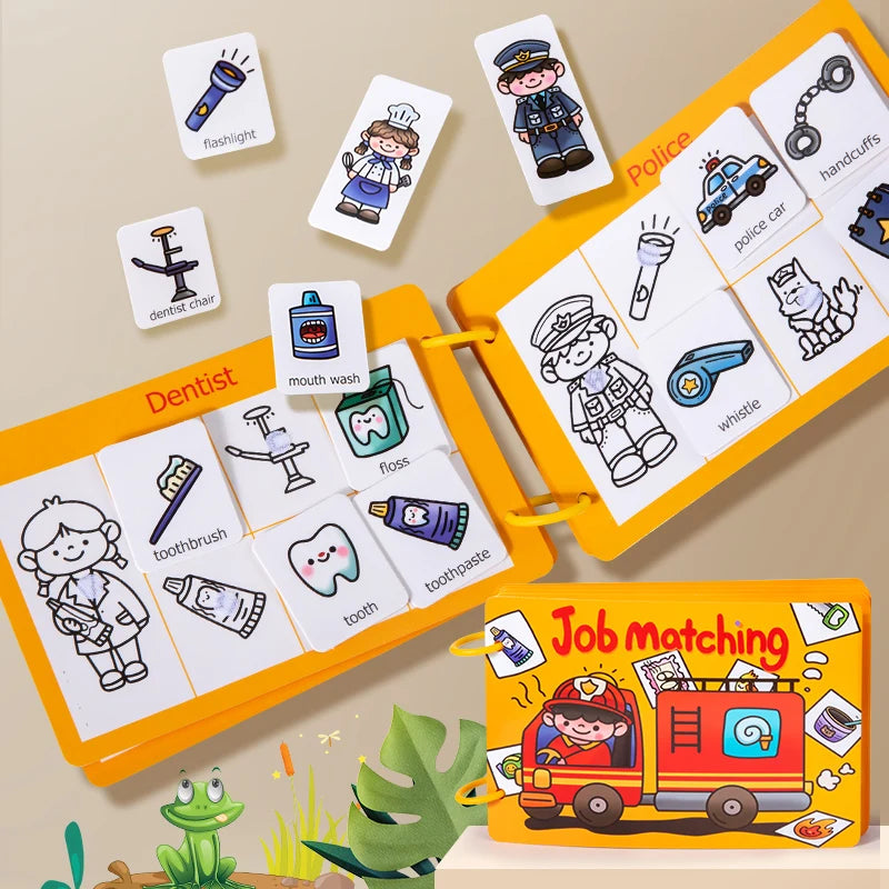Occupational pairing quiet pasting books busy children's books beneficial intellectual toys repeated pasting books