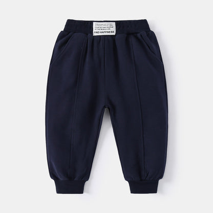 Boys' label spliced pants