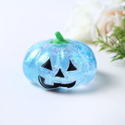 Halloween Funny Pumpkin Head Squishy Stress Relief Toy, Rebound Decorative Gift