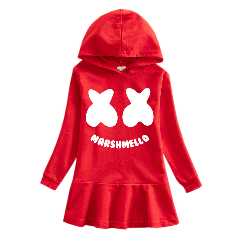 Children's hooded sweatshirt dress