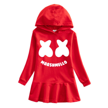Children's hooded sweatshirt dress