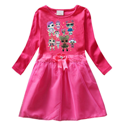 Children's cartoon cotton dress