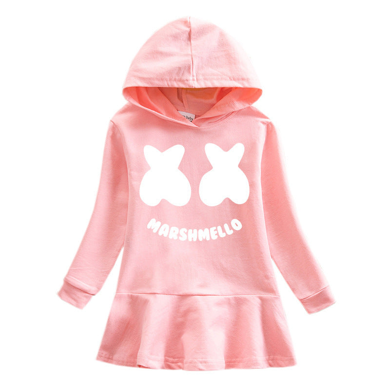 Children's hooded sweatshirt dress