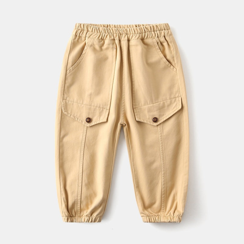 Boys' solid color pants