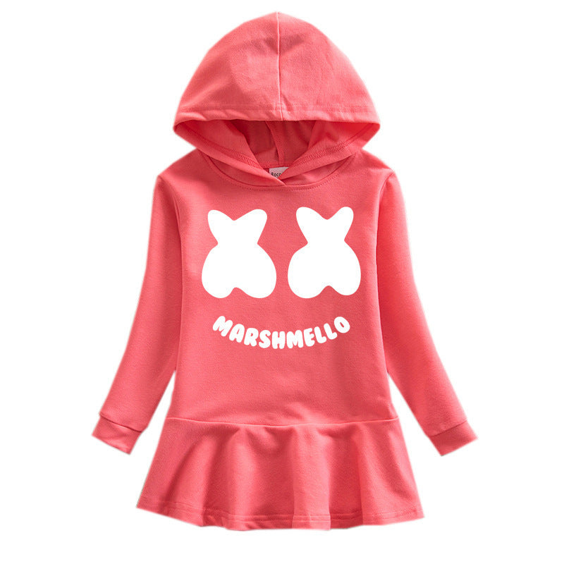 Children's hooded sweatshirt dress