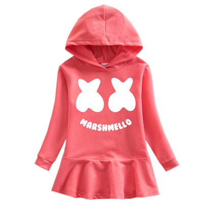Children's hooded sweatshirt dress