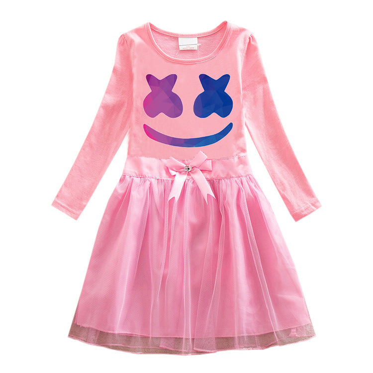 Children's cartoon cotton dress