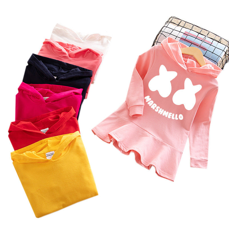 Children's hooded sweatshirt dress