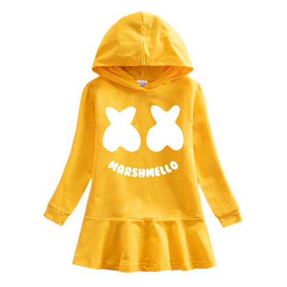 Children's hooded sweatshirt dress