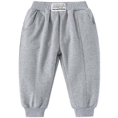 Boys' label spliced pants