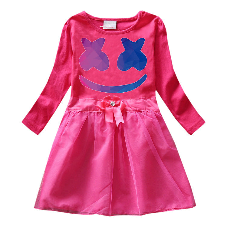 Children's cartoon cotton dress