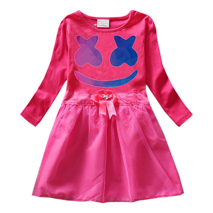 Children's cartoon cotton dress